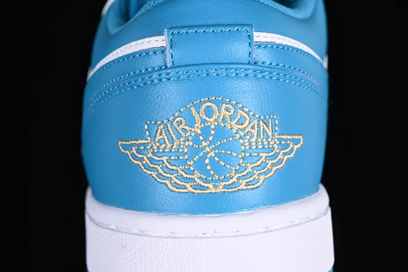 All categories Air Jordan Jordan series basketball shoes Air Jordan 1 Low Air Jordan 1 Low "Aquatone" AJ1 Joe 1 blue and white low-top cultural basketball shoes 553558-174